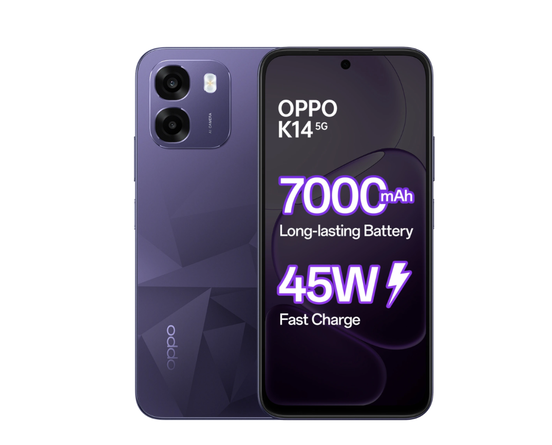 Oppo K14 5G 8GB RAM 256GB Storage, Prism Violet colour