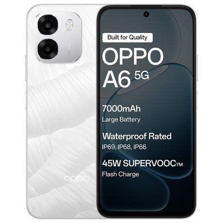 Oppo A6S 5G 4GB RAM 128GB Storage, Ice White Colour