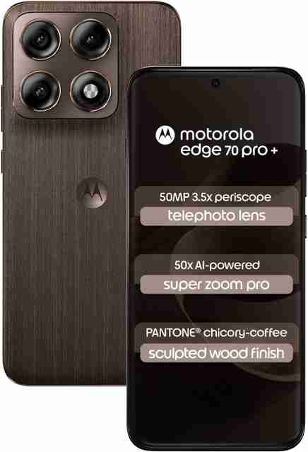Motorola Edge 70 Pro Plus 5G 12GB RAM 256GB Storage, PANTONE Chicory Coffee