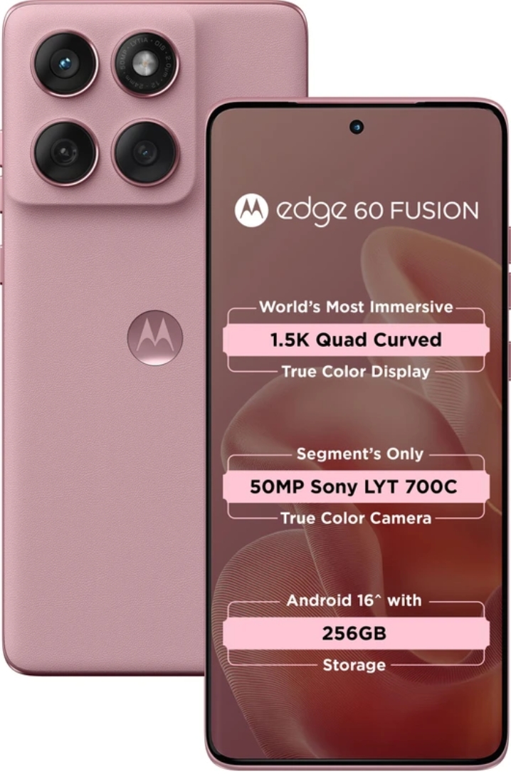 Motorola Edge 60 Fusion 5G 12GB RAM 256GB Storage, PANTONE Zephyr