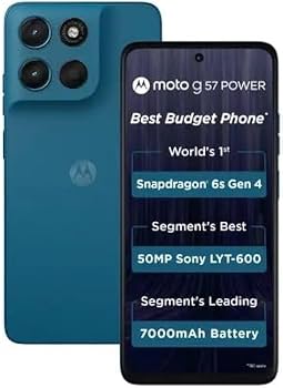 Motorola G57 Power 5G 8GB RAM 128GB Storage, Pantone Corsair