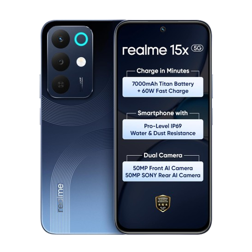 Open Box Realme 15x 5G (Marine Blue Colour)